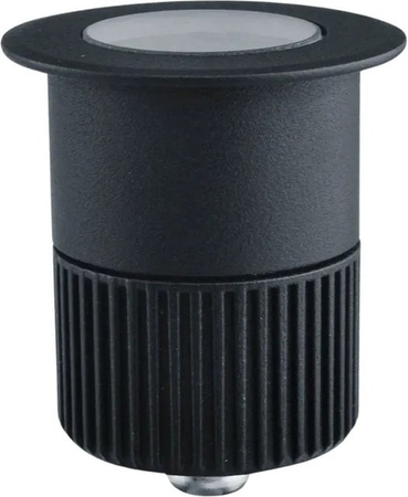ENOVALITE LED Bodenleuchte Bodeneinbaustrahler für Garten und Pool, IP67, Warmweiß, 5W, 300lm, Schwarz