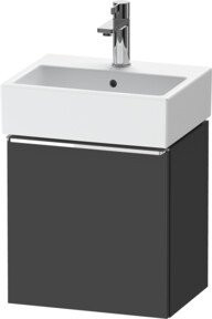 Duravit Waschtischunterschrank D-Neo mit 1 Tür, Wandmontage, Weiß/Grau, B/T/H: 43,4 x 32,2 x 44 cm - Bild 1