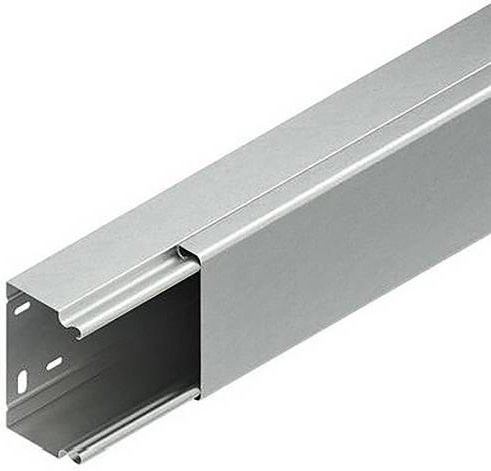 Niedax LLK 60.200 E3 Kabelkanal aus Edelstahl in Silber, Länge: 2 m - Bild 1