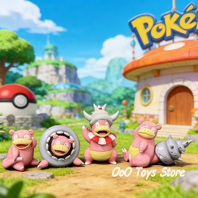 Bandai Pokémon Slowpoke Kombinations-Actionfiguren, PVC-Statue, 5,5-10cm - Bild 1