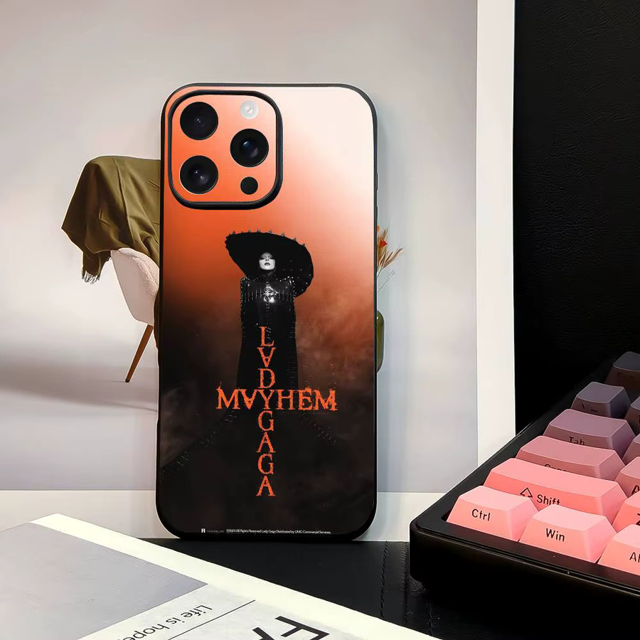 Singer-L Lady Gaga Handyhülle für Apple iPhone 13-16 Plus Pro Max in bunt mit glänzendem Satin-Finish - Bild 3