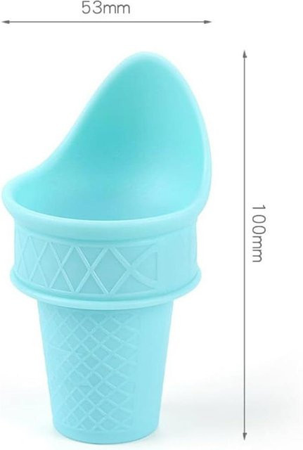 Skyfree Set aus 4 wiederverwendbaren Mini Eiswaffel-Schaufeln in Blau und Pink - Bild 1