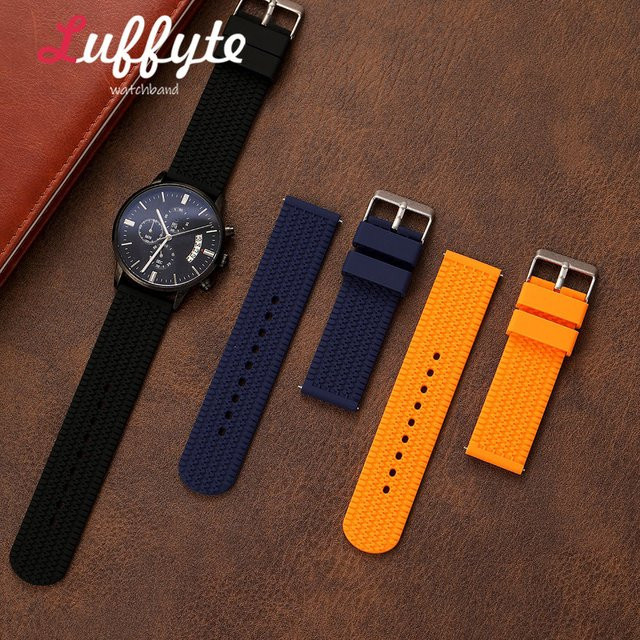 luffyte Smartwatch-Armband Silikon, Schwarz, Unisex - Bild 1