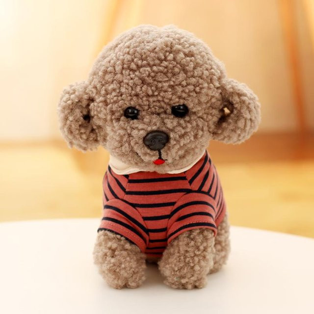 Binchi Keji Travel Kawaii Lockiges Haar Pudel Hund Plüsch Spielzeug, 20cm - Bild 1