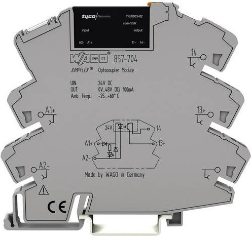 WAGO Halbleiterrelais 857-704 in Grau mit 100mA und max. 48 V/DC Schaltspannung - Bild 1