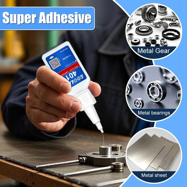 Multifunktionaler 401 Super Glue Klebstoff in Transparent, 20 ml für Metall und Kunststoff - Bild 1