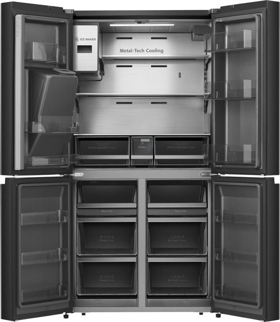 Hisense Kühl-Gefrier-Kombination Multi-Door RQ760N4IFE in Schwarz - Bild 2