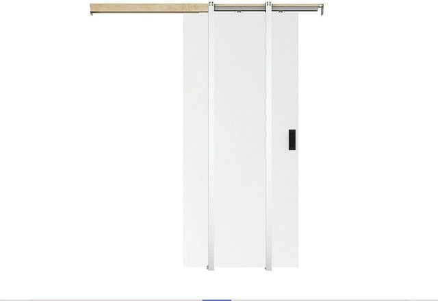 Vente-unique Schiebetür Varin in Weiß, Breite: 83 cm - Bild 1