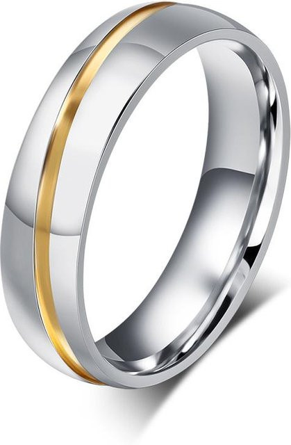Vnox Eheringe Edelstahl, Bicolor, Unisex - Bild 1
