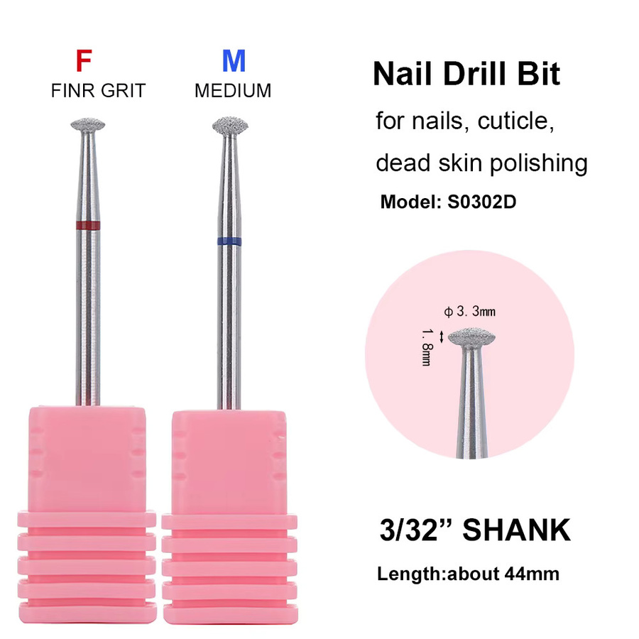 TFSCLOIN Diamant-Nagelbohrer, 2 Stück, Unisex - Bild 2