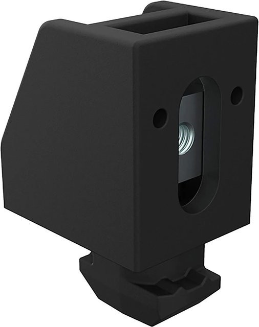 Fath Flächenhaltebock Uni 25 Item System Nut 8 Schwarz 10 Stück - Bild 1