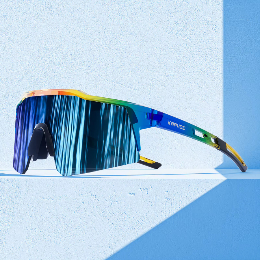 Kapvoe Sportsonnenbrille Kinder, Vollrand, Multicolor, Kunststoff - Bild 2