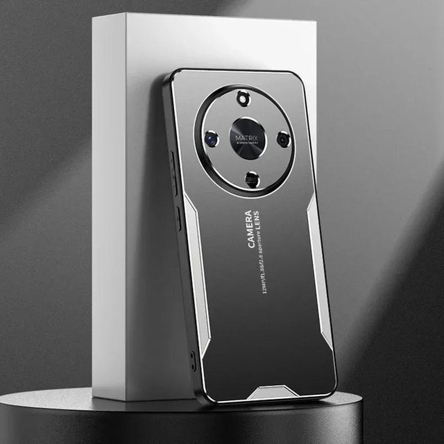 Stoßfeste Schutzhülle aus Aluminiumlegierung für Honor Magic 7 6 Pro Lite X9 X8 X7 in Schwarz - Bild 1