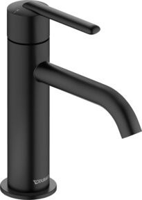 Duravit Waschtisch-Einhebelmischer Fresh und Flow Balcoon in Schwarz Matt mit 123 mm Auslauf - Bild 1
