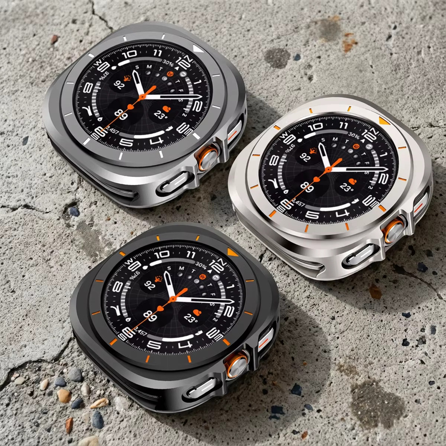 OAKCHARM Schutzhülle für Samsung Galaxy Watch 7 Ultra 47 mm aus Metall-PC mit Stoßstange - Bild 2