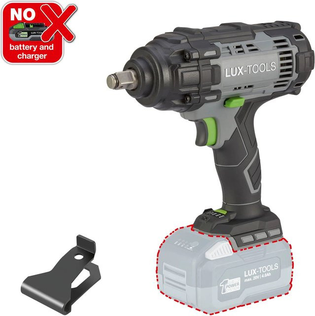 LUX-TOOLS Akku-Schlagschrauber 1PowerSystem A-SSR-20 Solo in Schwarz - Bild 1
