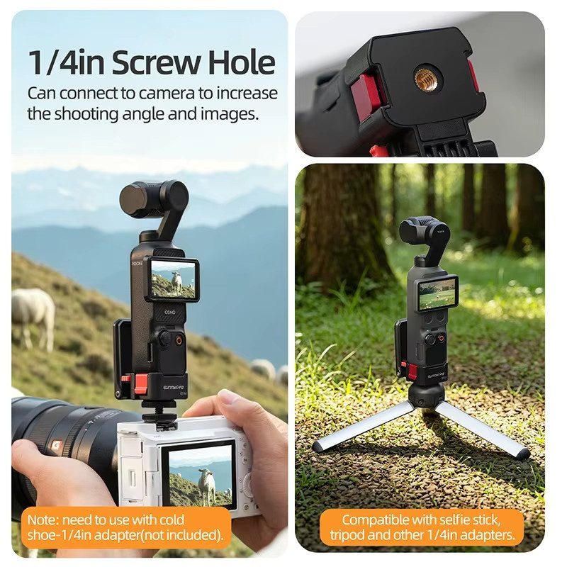 DIXSG Magnetische Tischhalterung für DJI Osmo Pocket 3/4 mit Schnellverschluss-Halterung - Bild 5