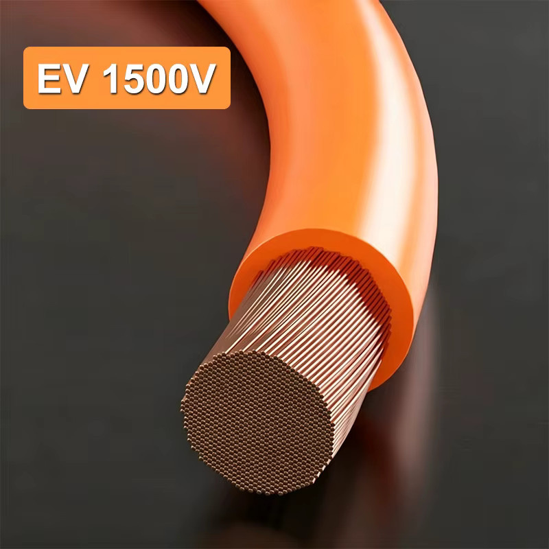 EV-Energiespeicherkabel aus sauerstofffreiem Kupfer in Orange, Hochspannungs-Kabelbaum für Elektrofahrzeuge, 1500V, 2,5-90mm², Länge: 1 m - Bild 5