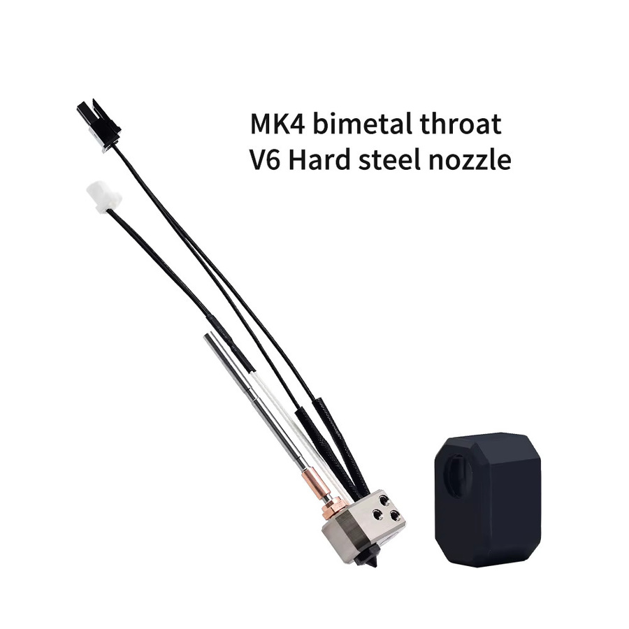 Prusa MK4 Hotend Set mit Heizpatrone, Heizblock und 0,4 mm gehärteter Stahldüse für FDM 3D-Drucker - Bild 3