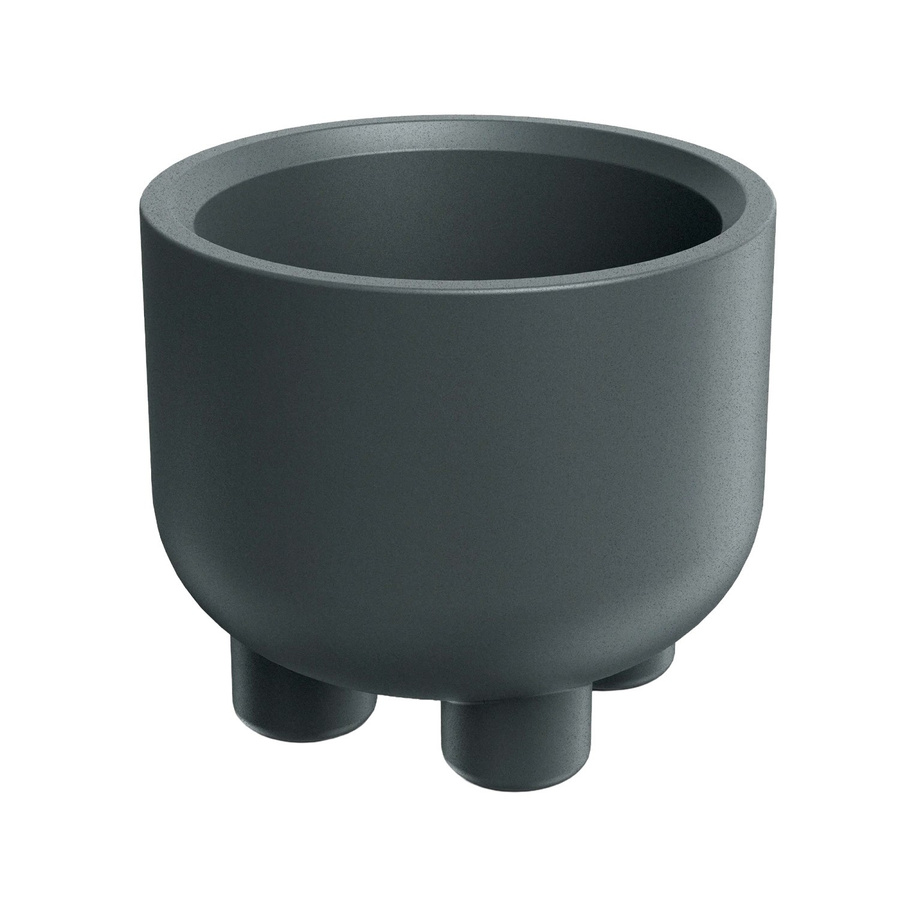 Prosperplast Blumentopf Molta Round Foot in Graphit, Durchmesser: 48 cm, Höhe: 42 cm - Bild 2