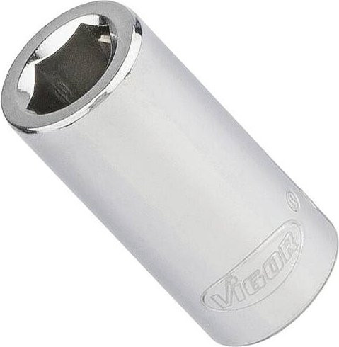 Vigour Bit-Adapter V3651N in Silber mit 1/4 Zoll Innenvierkant und 1/4 Zoll Innensechskant-Antrieb, Gesamtlänge: 25 mm - Bild 1
