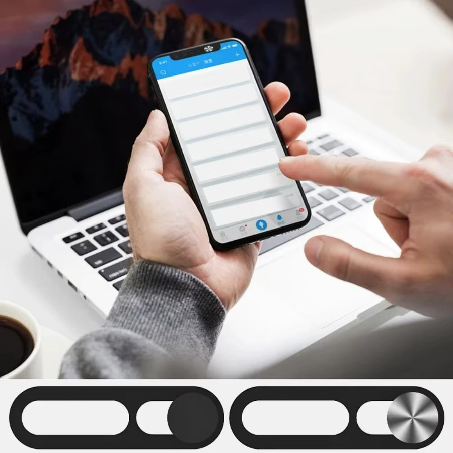 Ultradünne Webcam-Abdeckung als Datenschutz-Schutzschieber für iPhone 17 Pro Max, 16, 15 und 14 Pro/Pro Max in Schwarz oder Silber - Bild 5