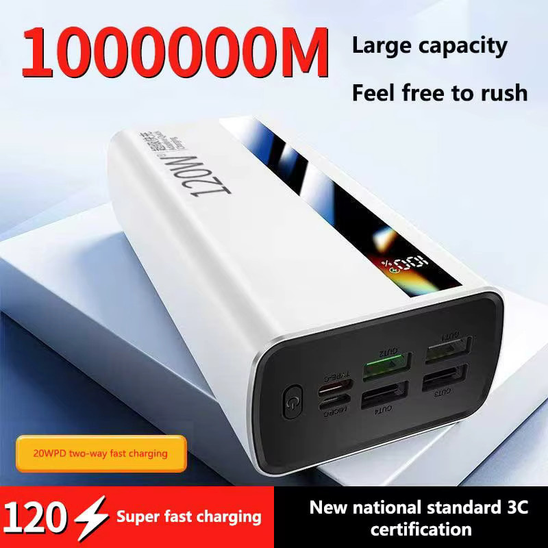 Lenovo Hochleistungs-Powerbank 10000 mAh mit 120W Superschnellladefunktion in Weiß - Bild 3