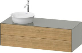 Duravit Waschtischunterschrank White Tulip in White, B/T/H: 130 x 55 x 40,8 cm - Bild 1