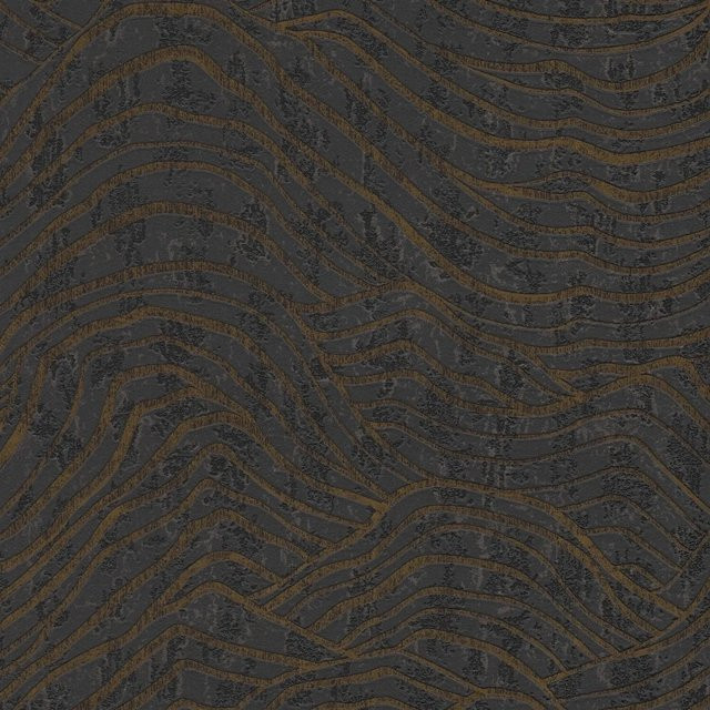 PROFHOME Grafik Tapete mit metallischen Akzenten in Schwarz und Silber, abstraktes Design, Vlies-Tapete, Breite: 0,53 m, Länge: 10,05 m - Bild 1