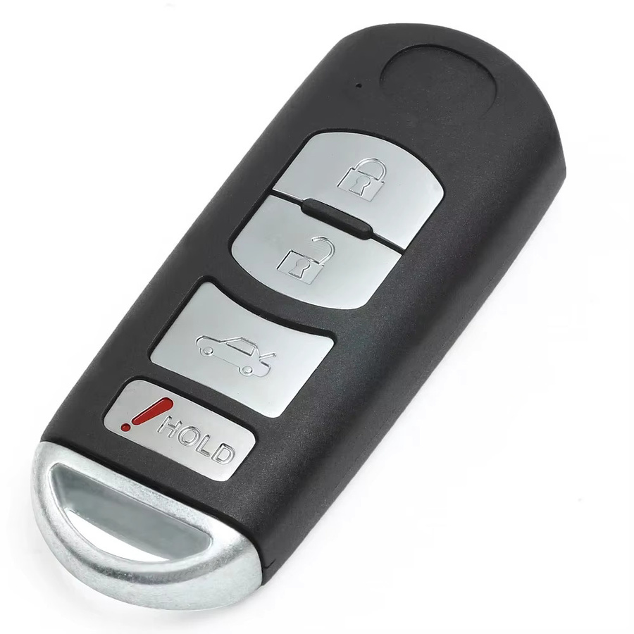 KEYECU Smart Key Fob Fernbedienung für Mazda 6 mit 4 Tasten, 315 MHz FSK, 4D63 Chip, Farbe: Schwarz - Bild 2