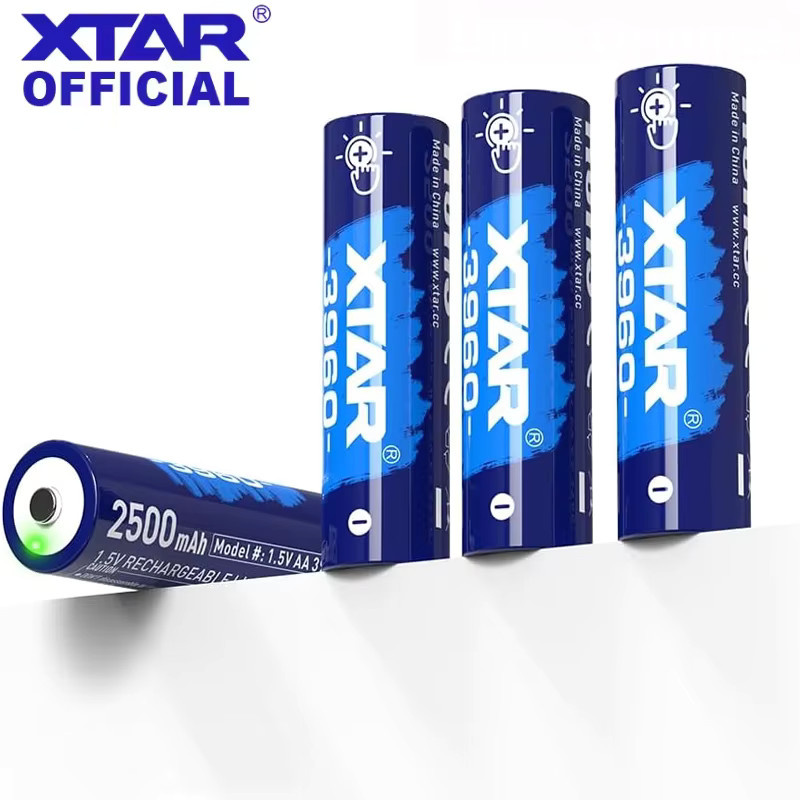 XTAR AA Wiederaufladbare Batterie 1,5V 2500mAh mit intelligenter LED-Anzeige in Blau - Bild 3