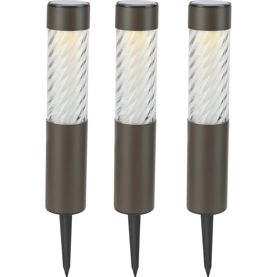 Solar-LED-Dekoleuchte Isili 4er-Set Braun, Höhe: 37,5 cm, Durchmesser: 5,5 cm - Bild 2