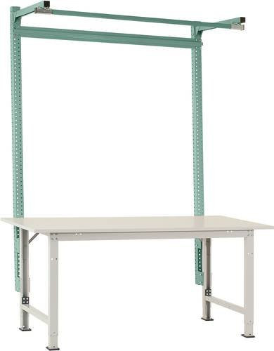 Manuflex Aufbauportal mit Ausleger für PACKPOOL Spezial in Graugrün, Breite: 200 cm, Höhe: 210 cm, Tiefe: 200 cm - Bild 1
