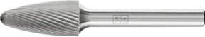 PFERD Hartmetall Frässtift Rundbogen RBF Ø 12x25 mm Schaft-Ø 6 mm Z5 universal fein in Silber - Bild 1
