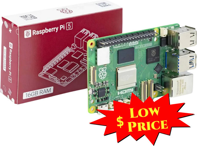 Seeedstudio Raspberry Pi 5 Modell B Development Board Kit in Grün mit 2 GB, 4 GB, 8 GB oder 16 GB RAM - Bild 1