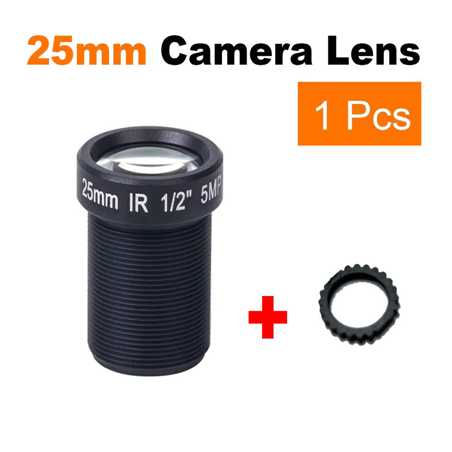 ACDML CCTV-Objektiv für HD IP AHD Kameras mit 5.0 Megapixel, M12-Anschluss, feste Blende und IR-Unterstützung, Farbe: Schwarz - Bild 3