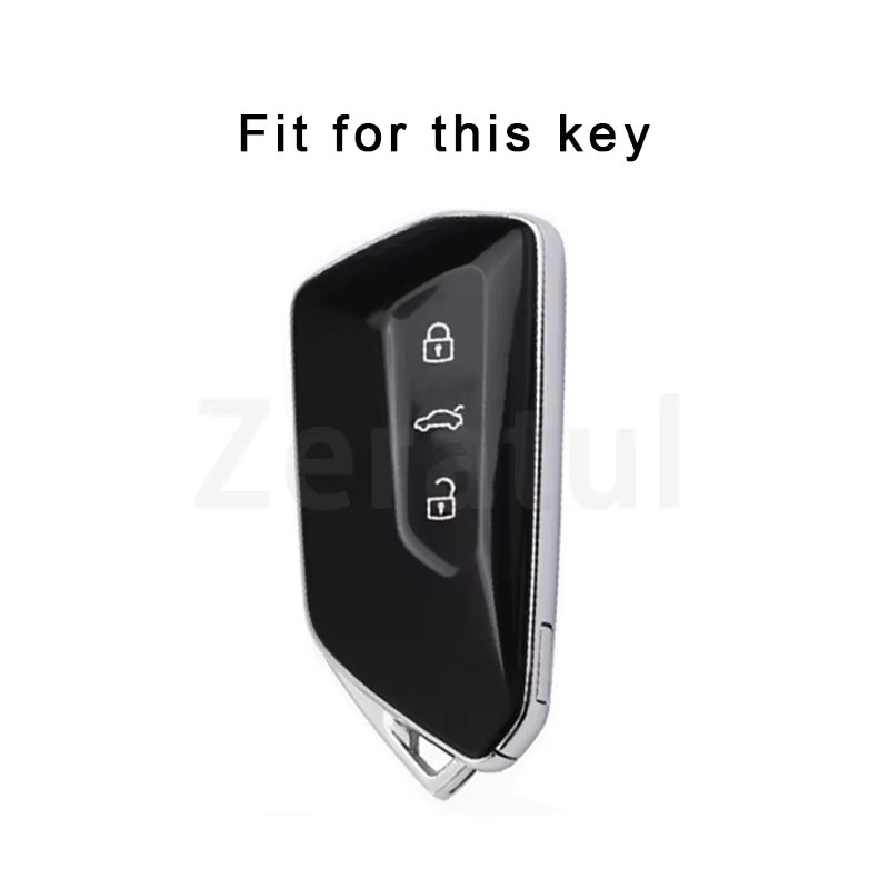 Zeratul TPU Schlüsselhülle für VW Volkswagen ID.3 ID.4 Golf 8 MK8 Cupra Skoda Octavia A8 SEAT Leon MK4 Formentor Tarraco - Bild 1