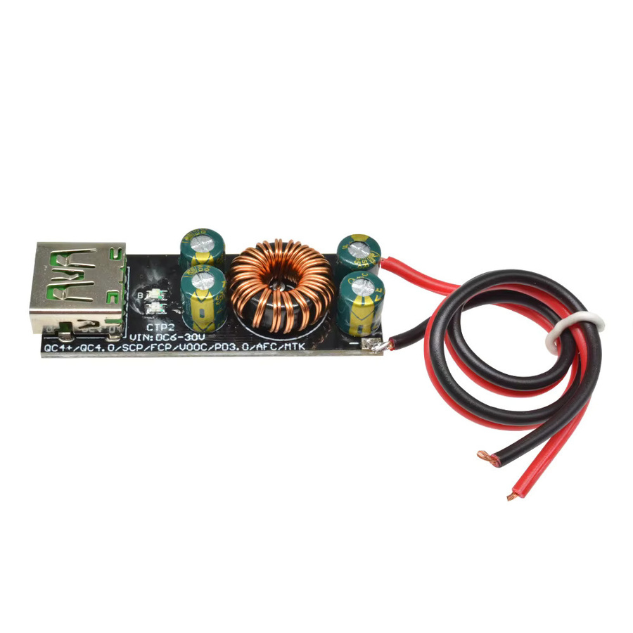 Diymore Handy-Schnellladeplatine Abwärtsmodul mit QC4.0 3.0 und USB PD3.0 PPS in Schwarz und Grün - Bild 3