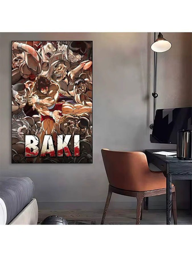 Japanischer Anime Baki Hanma Wandkunst Poster in HD-Qualität, Mehrfarbig, Rechteckig - Bild 7