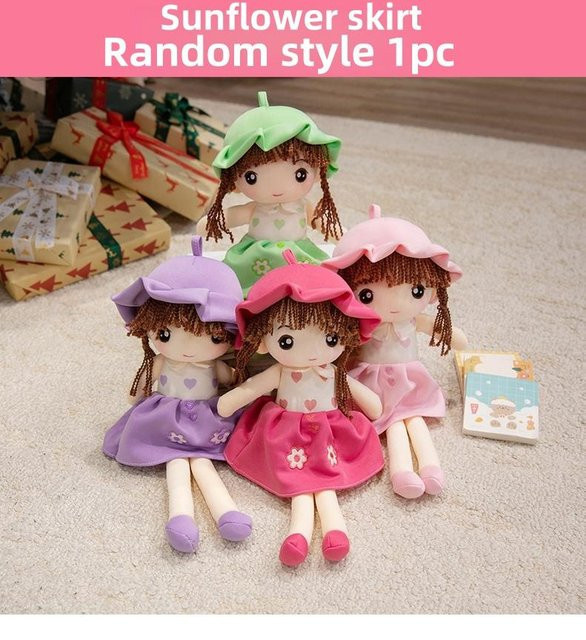 Yiran toy Kleines Mädchenpuppe, Stoffpuppe, 35cm - Bild 1
