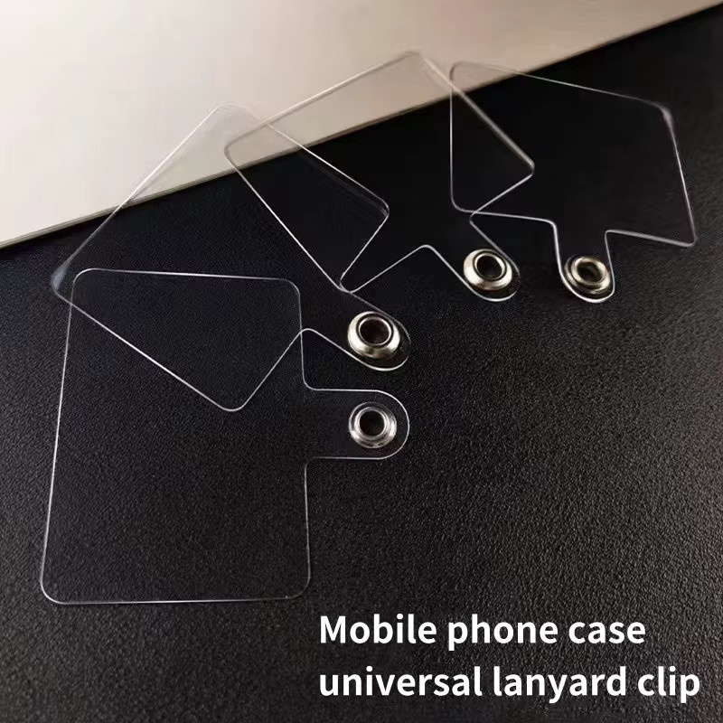 Handy Lanyard Patch Anti-Verlust Verbindung Anhänger für Smartphone Hüllen in Transparent - Bild 2