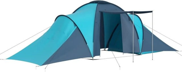 vidaXL Campingzelt für 6 Personen in Blau und Hellblau - Bild 1