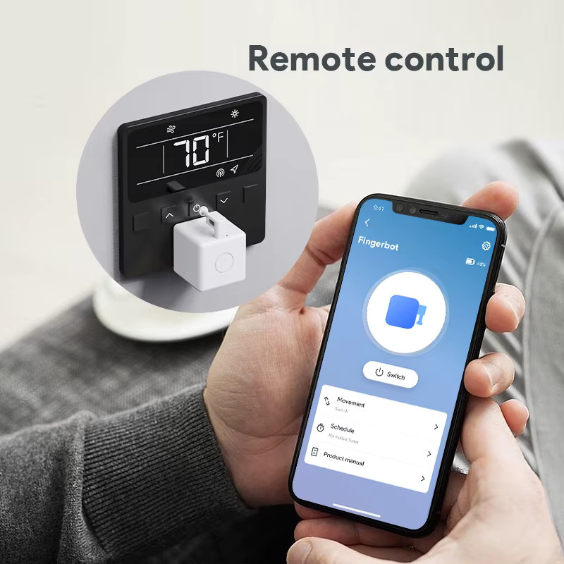 Tuya Bluetooth Smart Fingerbot Plus USB-Ladeversion White Schalter Drücker für Alexa Google Home und Alice - Bild 4
