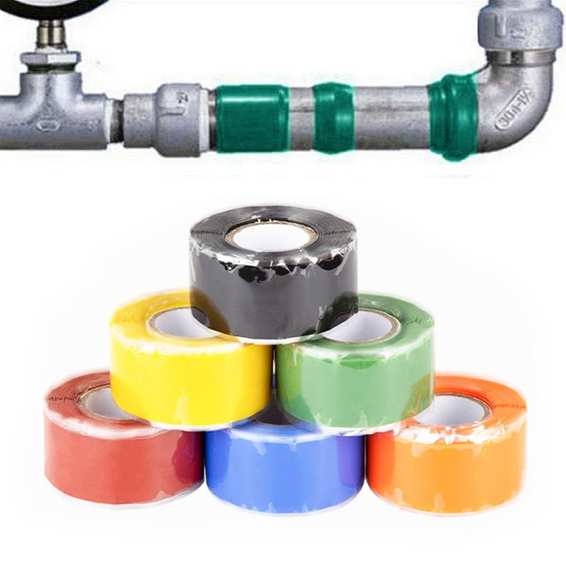 Wasserfestes Silikon-Klebeband in Blau zur Leckabdichtung und Isolierung - Bild 1