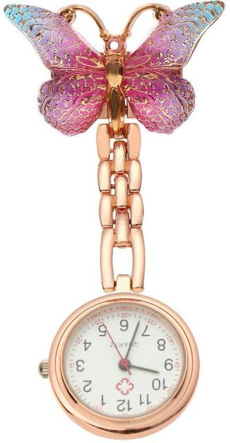 FDferndz Taschenuhr, Quarz, Messing, Roségold, beige, Damen - Bild 1