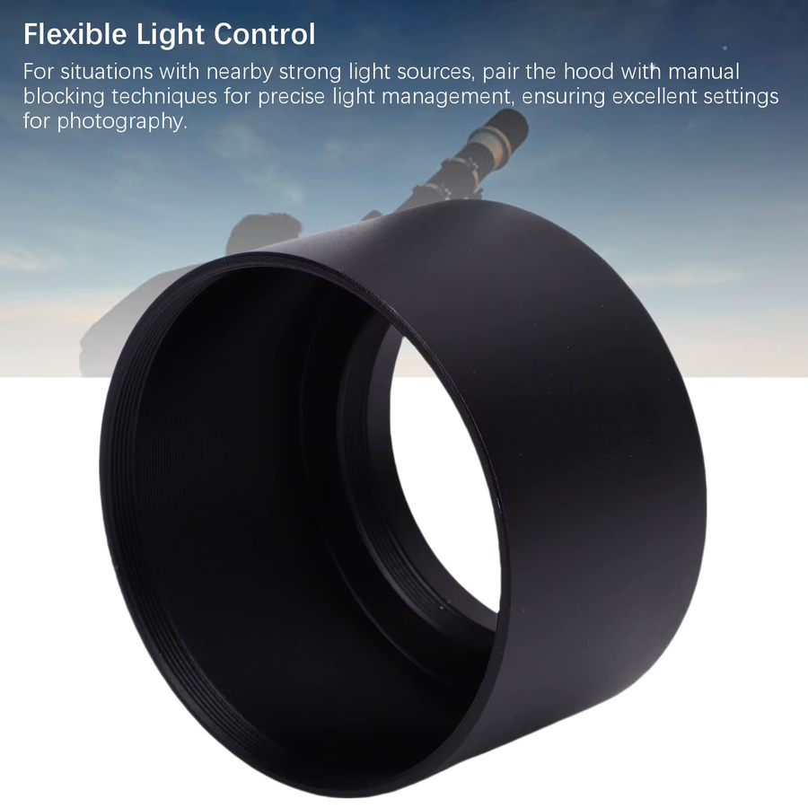 Andoer Metall-Gegenlichtblende in Schwarz passend für Seestar S50 Teleskop - Bild 3