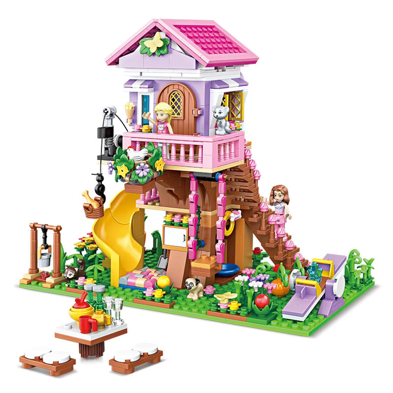 ZKZC Bausteine Set Mädchen Serie DIY Haus Villa Schloss Modell Spielzeug in Mehrfarbig - Bild 3
