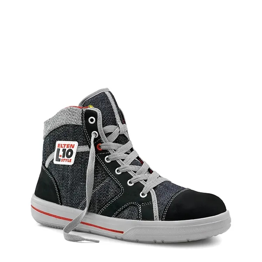 Elten Sicherheitsschnürstiefel Sensation Mid ESD S2 in Schwarz-Grau Größe 39 - Bild 2