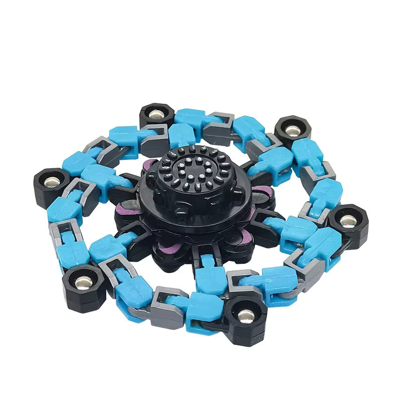 Mitty Finger Spinner Spielzeug zur Stressbewältigung in Gelb und Multicolour für Kinder und Erwachsene - Bild 2