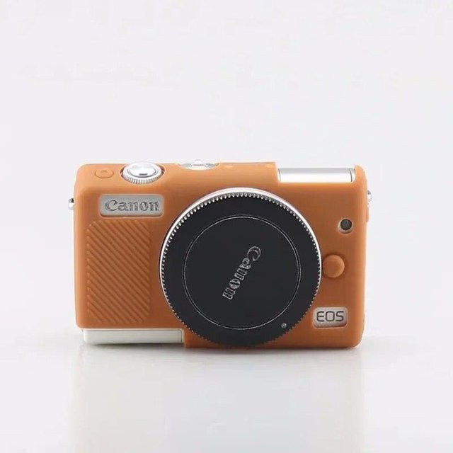 Silikon Kamera-Schutzhülle für Canon EOS M100 und Canon EOS M200 in Hellbraun - Bild 1